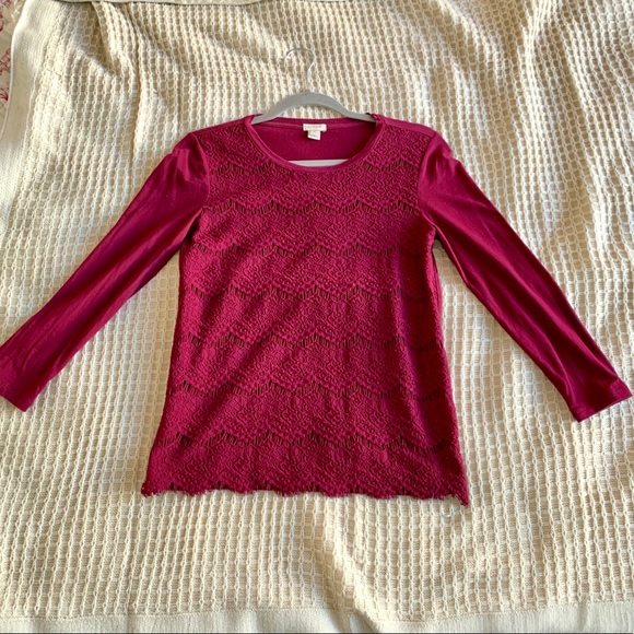 J. Crew Tops - J. Crew Lace Top—like new!!
